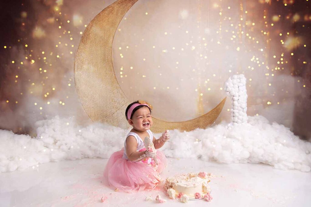 Cleveland Cake Smash Photography | Alessi 12 Months | Studio