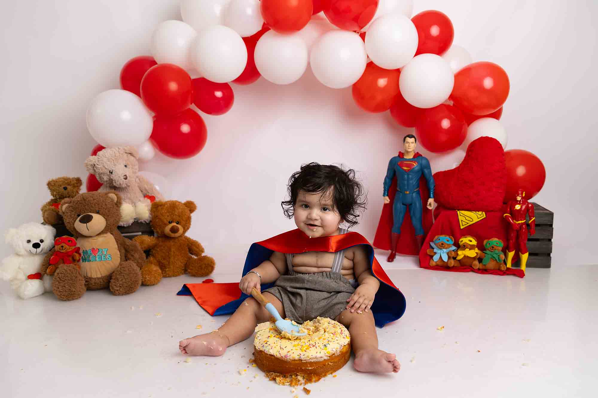 heart warrior cake smash